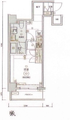 リヴシティ東大前の間取り