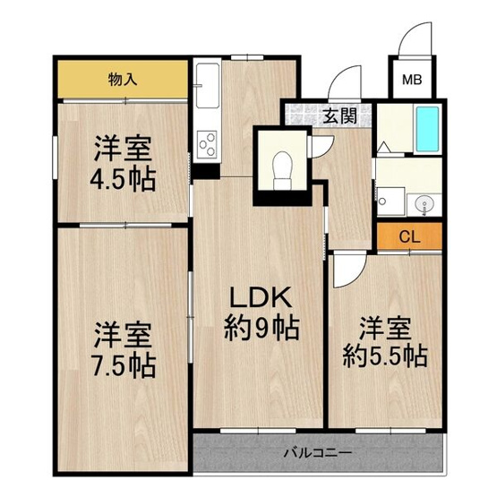 【間取り】 | マンション・フォルツーナ