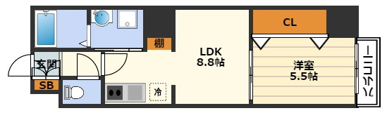 CIFI大阪天満の間取り