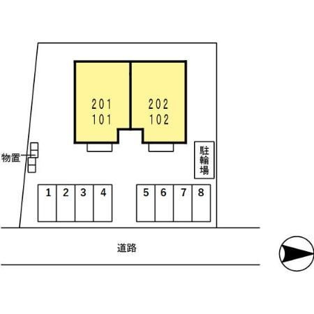メロディーの区画図