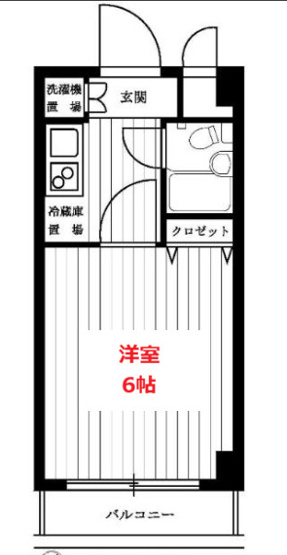 【間取り】 | ルーブル大森Ⅱ | お部屋の間取りです。