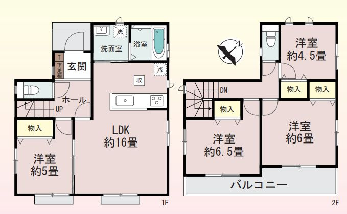 愛川町中津新築戸建て　A号棟の間取り|間取図「愛川町中津新築戸建て　A号棟」