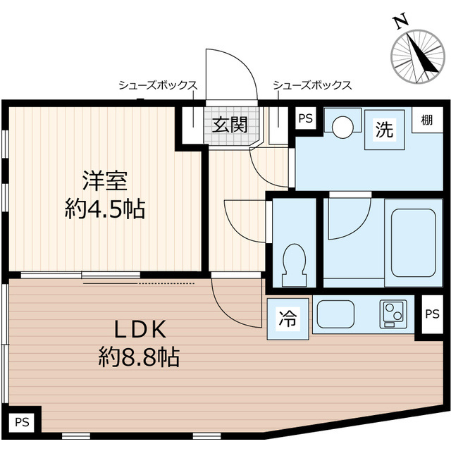 ＴＯＢＥ　北沢の間取り