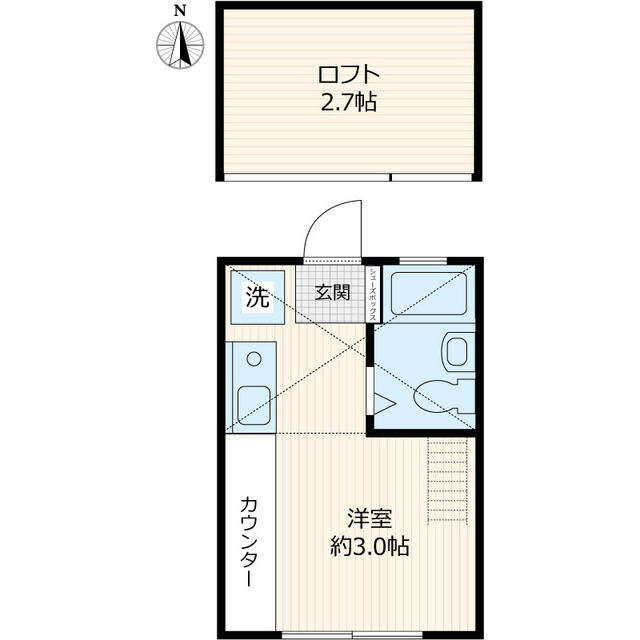 イーリスコート西横浜Ａ棟の間取り