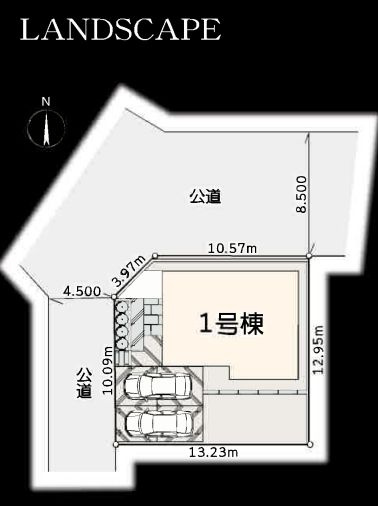 青葉区千草台新築戸建て　1号棟の間取り|区画図「青葉区千草台新築戸建て」