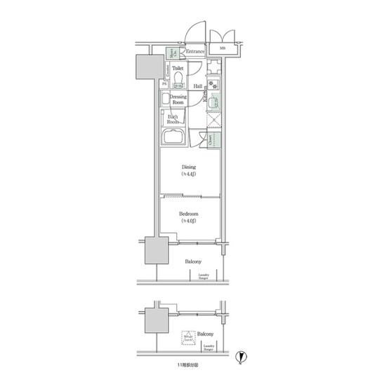 【間取り】 | ブルックサイドレジデンス木場