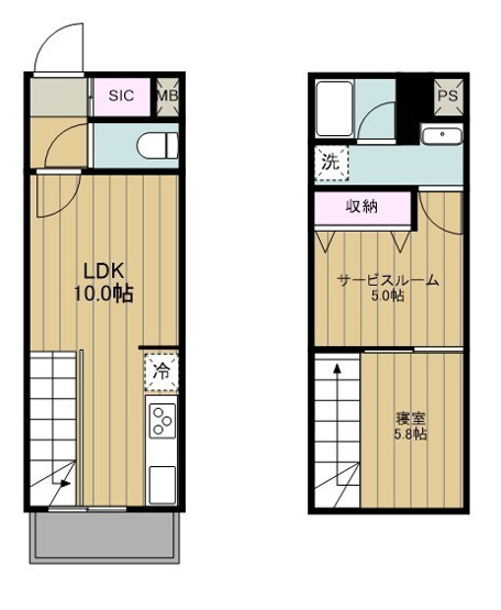 【間取り】 | パークキューブ大森山王