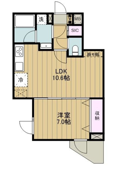 【間取り】 | パークキューブ大森山王