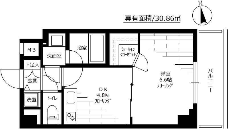 エグゼ浅草弐番館の間取り
