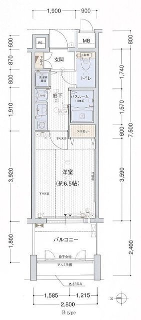 プレサンス栄メディパークの間取り