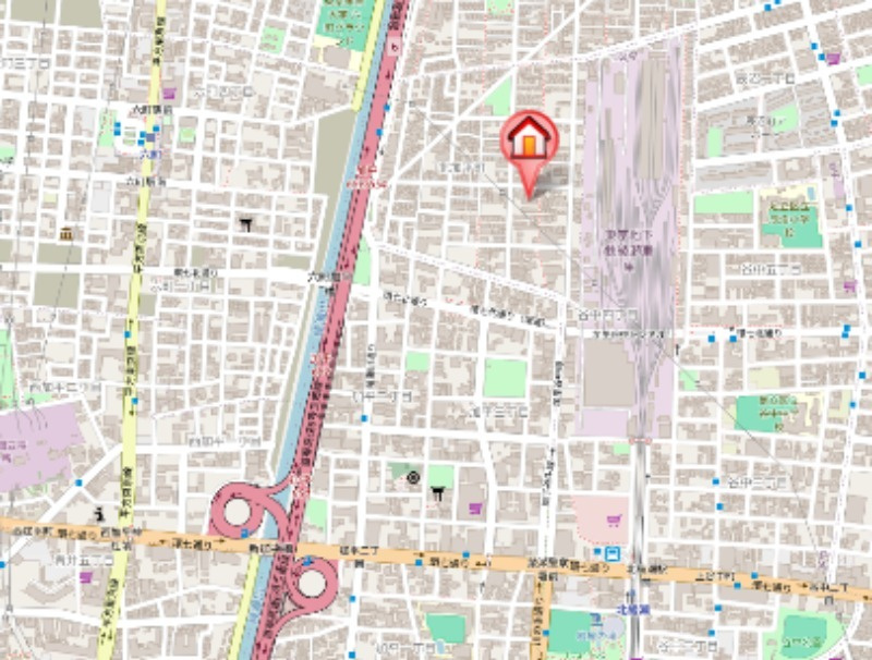 スカイハイツ北綾瀬Ａの地図