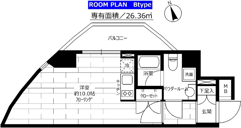グランドコンシェルジュ広尾の間取り