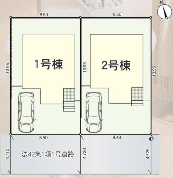 枚方市 長尾東町　第６　２号棟　新築 一戸建ての区画図|2号棟です