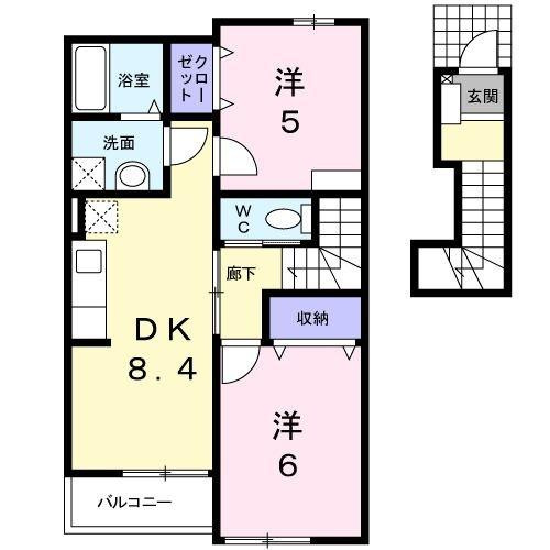 【間取り】 | ハイドランジア　２番館