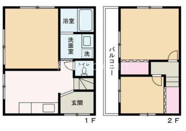 富里市七栄の中古一戸建の間取り