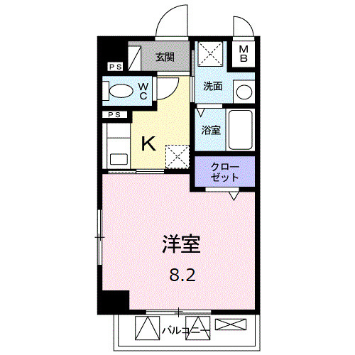 【間取り】 | クラシオンルガール　イシカワⅡ