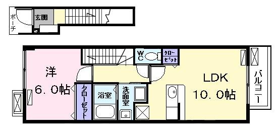Ｔ・ＰＬＡＣＥ　Ⅲの間取り