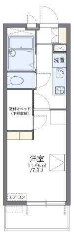 レオパレス山畔の間取り
