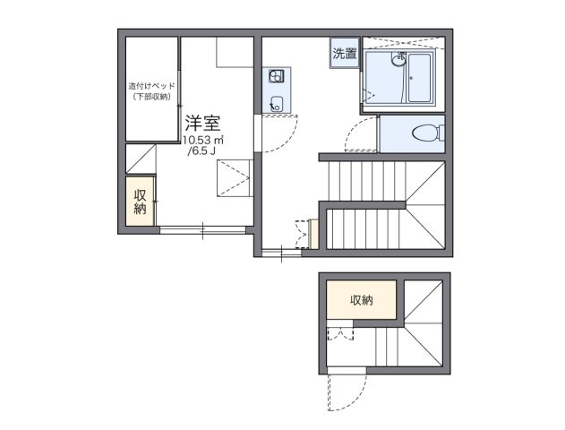 レオパレスメロディーベルⅢの間取り