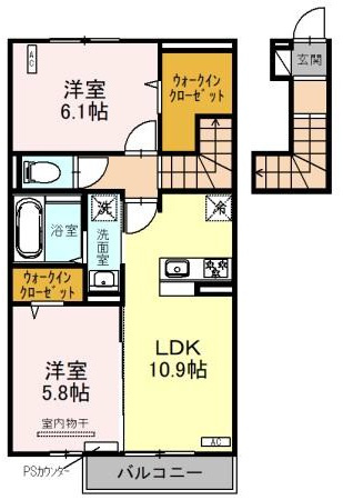 オルテンシアの間取り