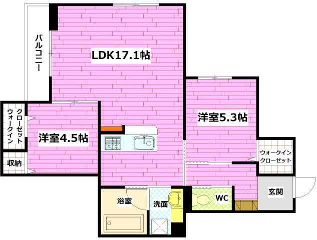 ファミールMNKの間取り