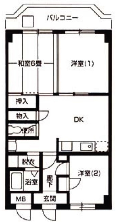 リバーサイド福長の間取り