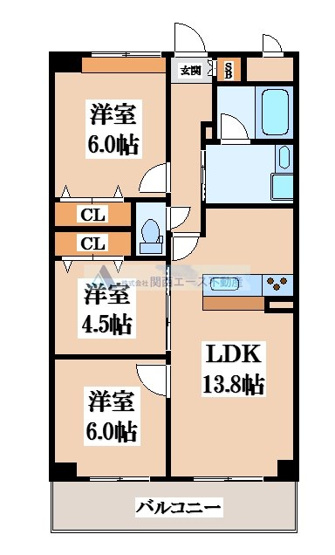 【間取り】 | ヌカタコルンイースト