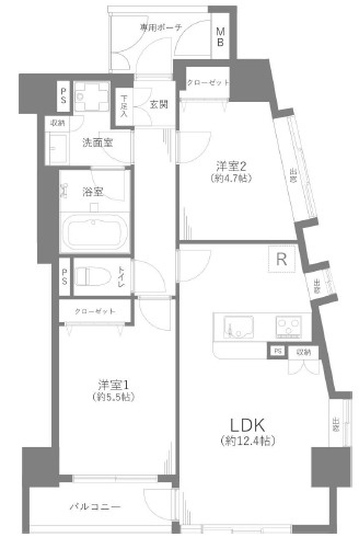 ローズアヴェニュー西巣鴨の間取り