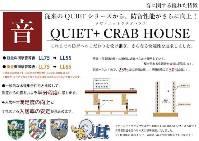 ＱＵＩＥＴ＋ＣＲＡＢ ＨＯＵＳＥ 上永谷（仮）の区画図