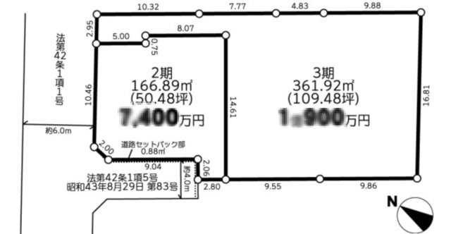 『八王子市土地』八王子市散田町3-21-20【仲介手数料無料】の土地図|～仲介手数料無料☆八王子ひなた不動産～八王子市散田町　売地