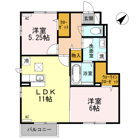 アヴニールの間取り