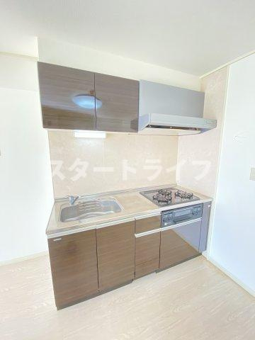 大阪市東淀川区下新庄４丁目の賃貸マンションのキッチン
