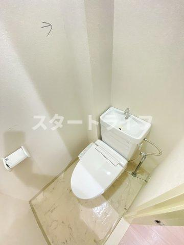 大阪市東淀川区下新庄４丁目の賃貸マンションのトイレ