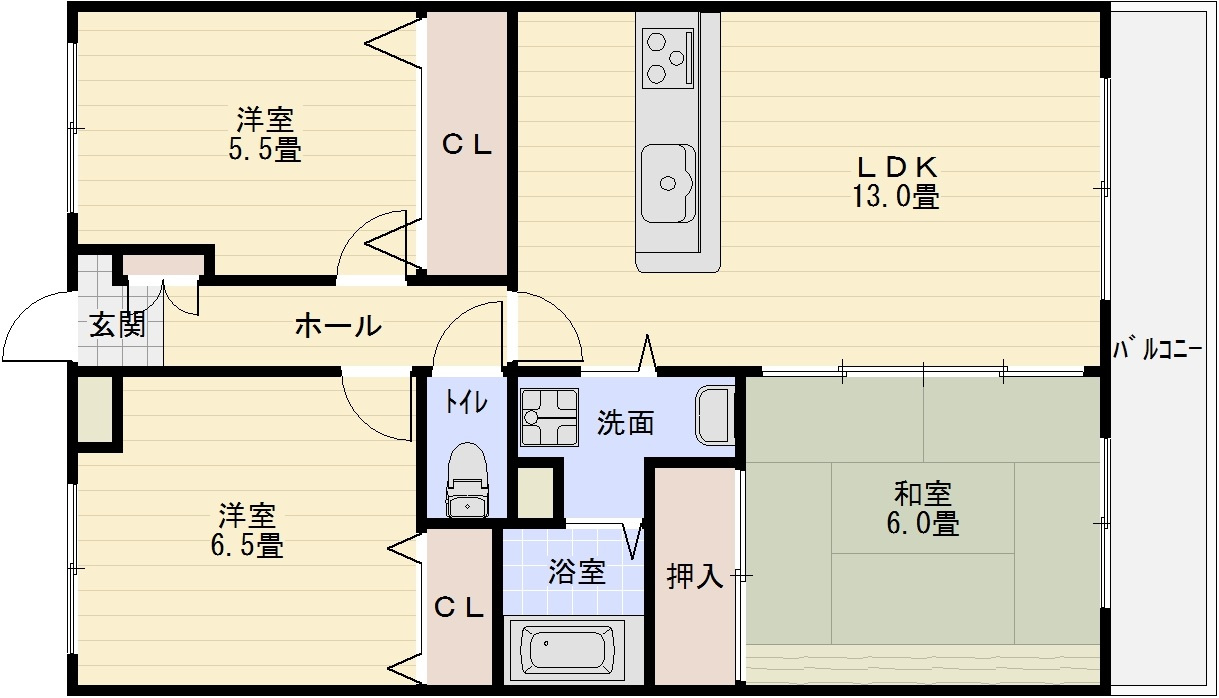 ヴェルジュ萌樹の間取り