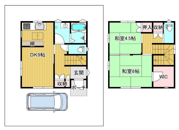 神戸市東灘区魚崎北町6丁目　中古戸建の間取り|甲南本通商店街まで徒歩4分で便利な立地♪