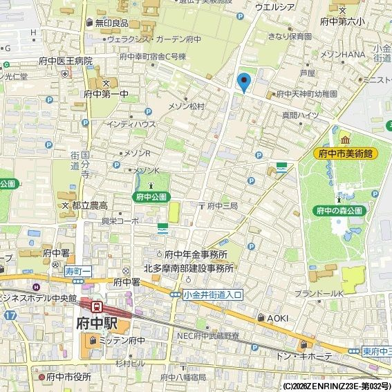 フィール天神町３号館の地図