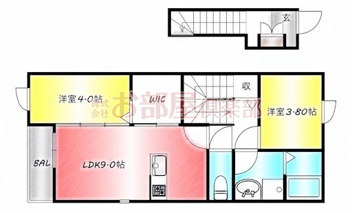 Seven Stars白山町 Aの間取り