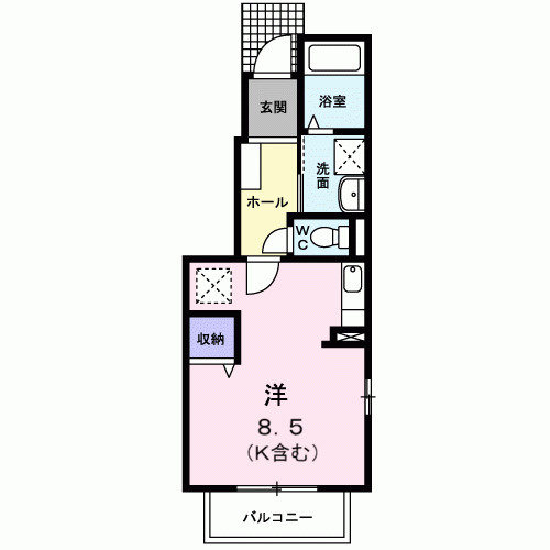 プチフルールＡの間取り