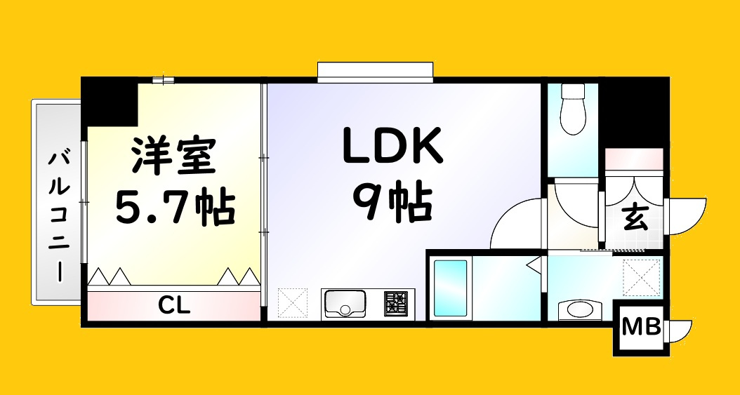 リンデンバウム京町の間取り