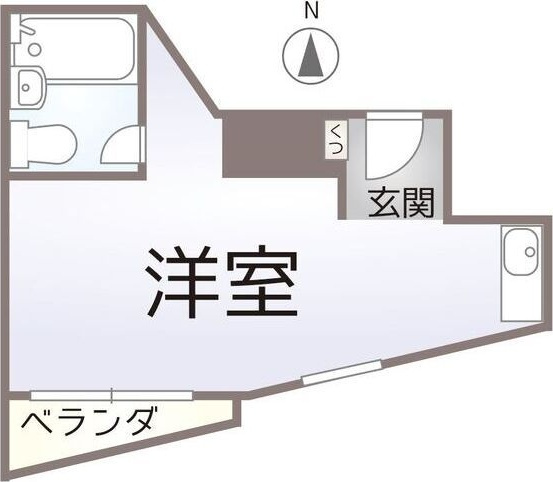 大国町ハイツの間取り