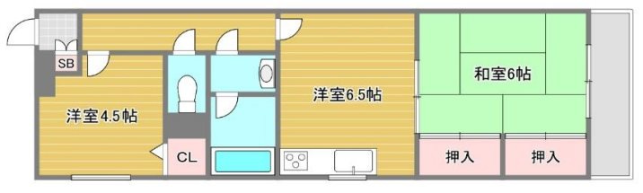グレイスコーポの間取り
