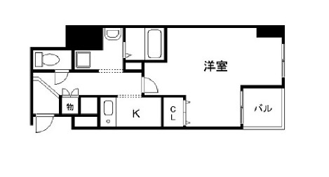 ダイドーメゾン大阪本町EASTの間取り