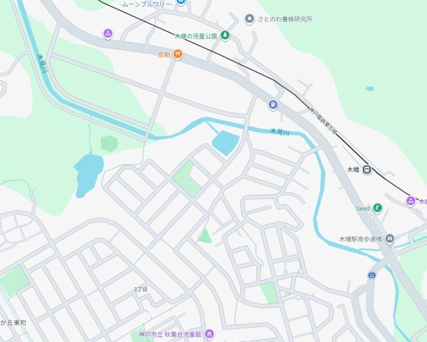 神戸市西区押部谷町木幡　中古一戸建ての地図