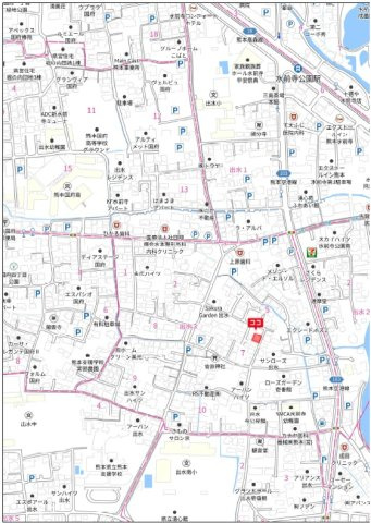中央区出水3丁目・売地の地図