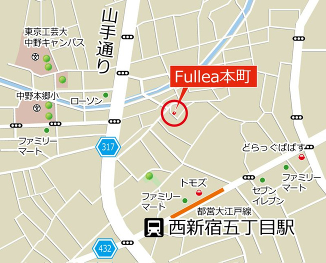 【地図】 | Fullea本町