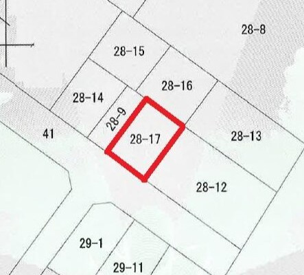 【土地】坂戸市薬師町建築条件なし売地の土地図