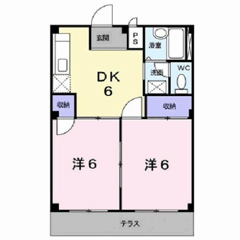 ランベール　ハイツの間取り
