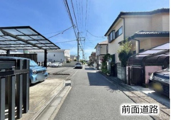 泉区和泉中央北4丁目 土地 2490万円の前面道路含む現地写真