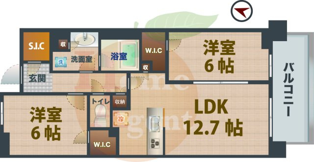 【間取り】 | ＰａｒｋＧｒａｃｅ荻窪 | 2LDKのお部屋です。