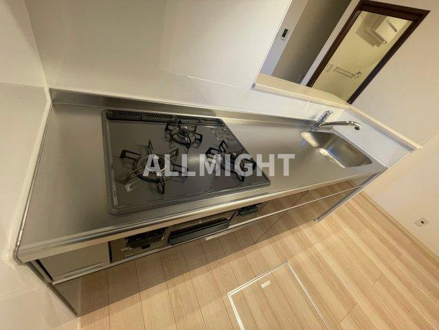 川崎市多摩区長尾４丁目のテラスのキッチン|★お部屋探しはオールマイト不動産までご相談下さい♪【044-543-9135】